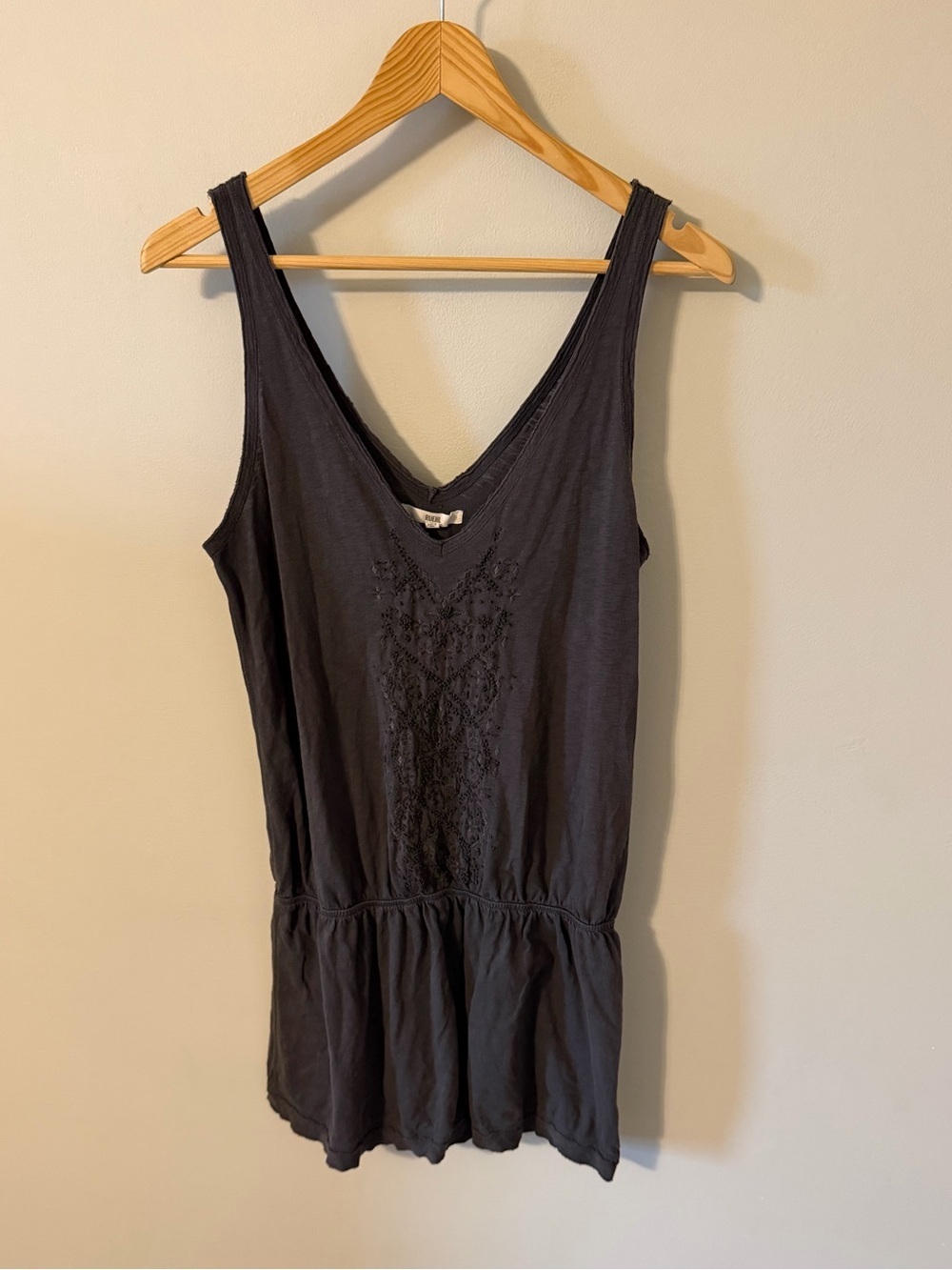 Vintage Y2K Ruehl No. 925 Embroidered Tunic Tank